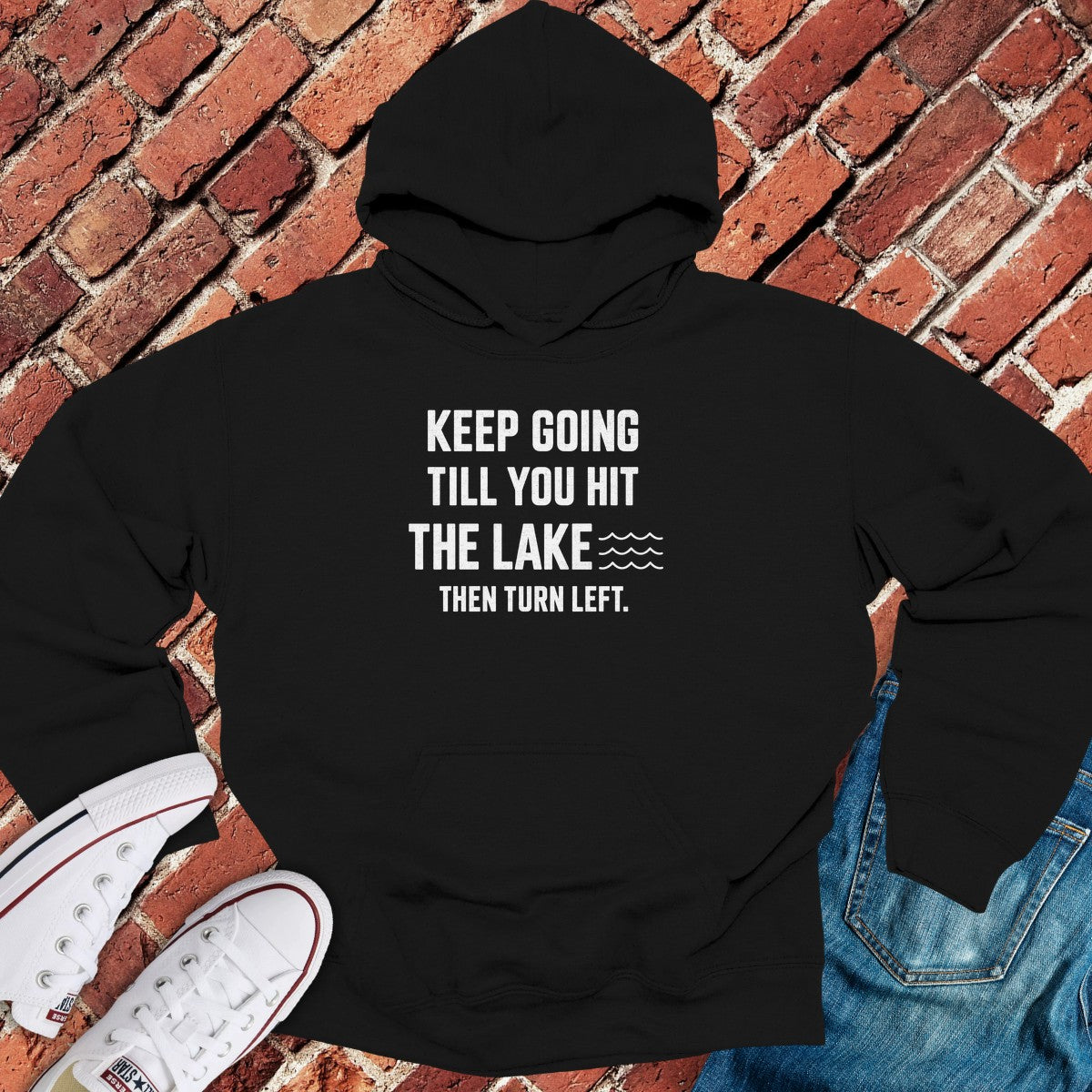 Turn Left Hoodie - Black