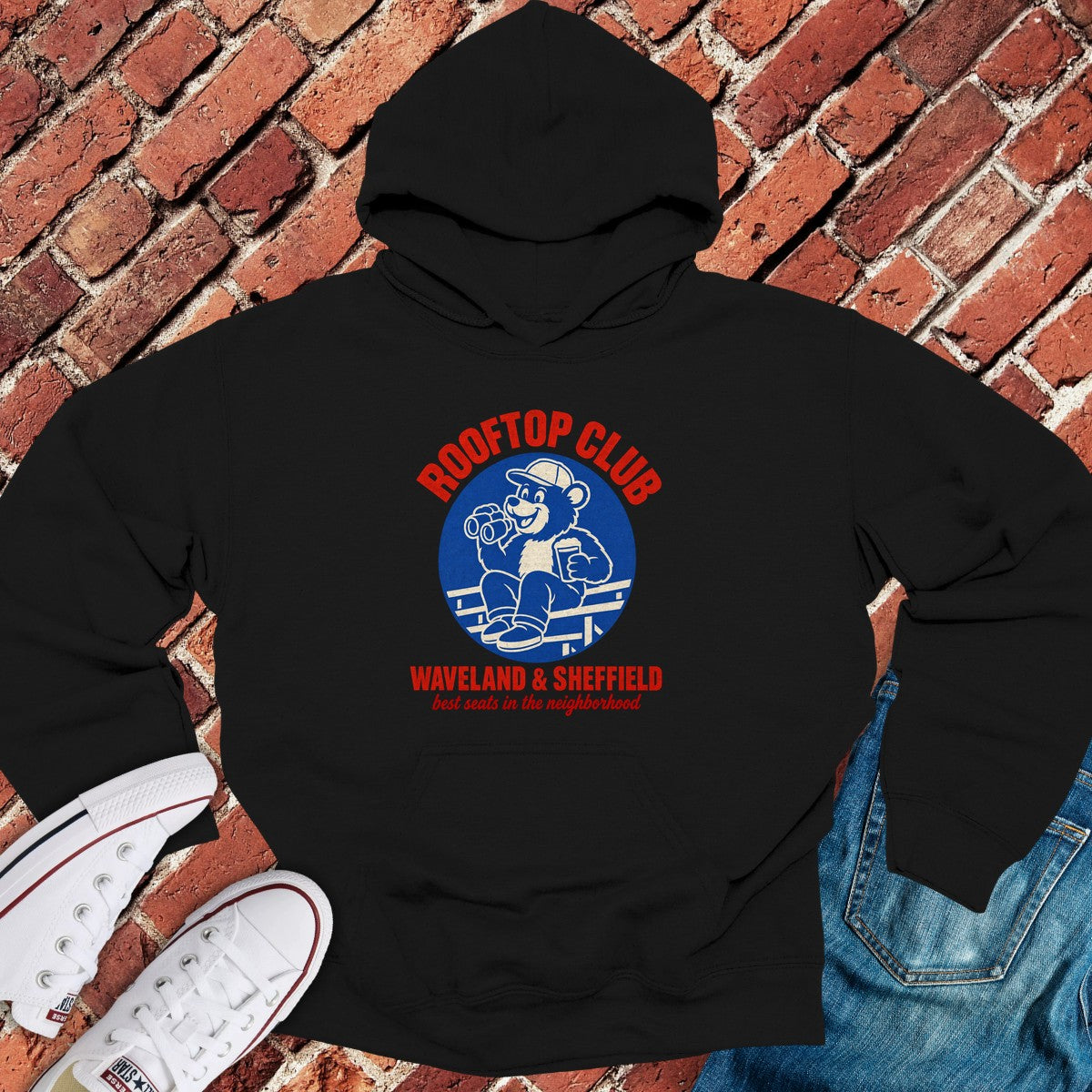 Rooftop Club Hoodie - Black