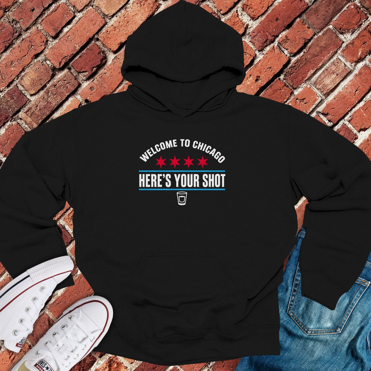 Welcome Shot Hoodie - Black