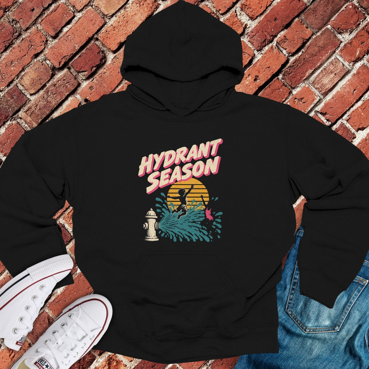 Hydrant Season Hoodie - Black