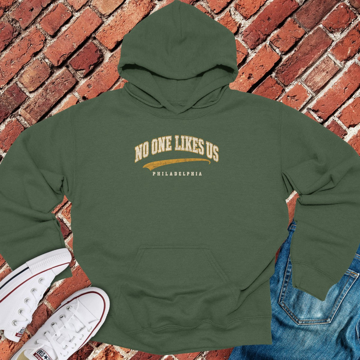 Philly Chant Hoodie - Military Green