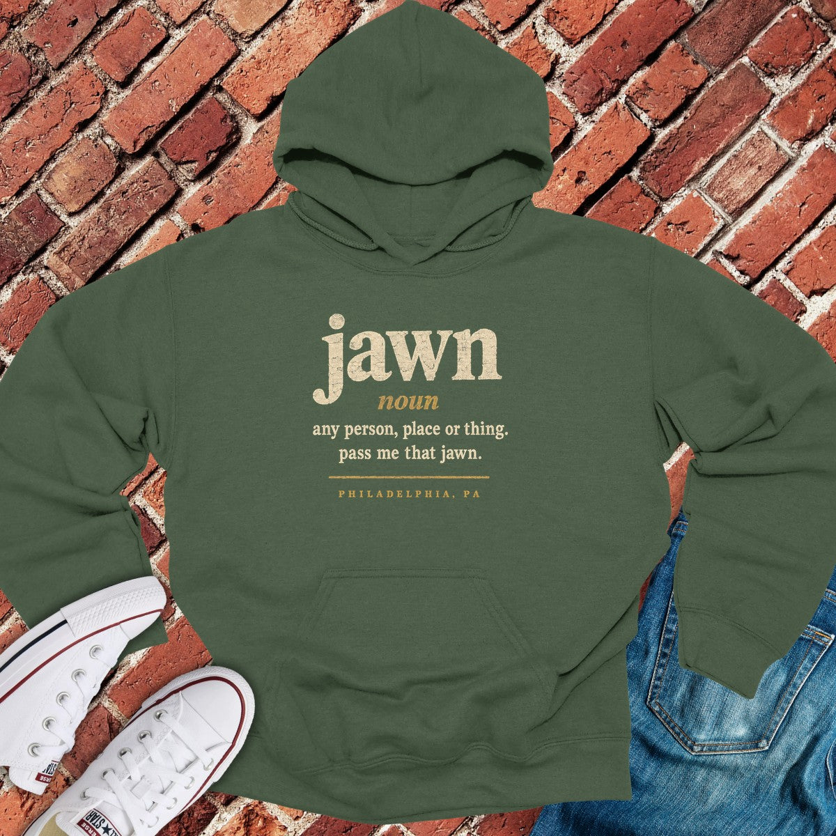 Jawn Defined Hoodie - Military Green