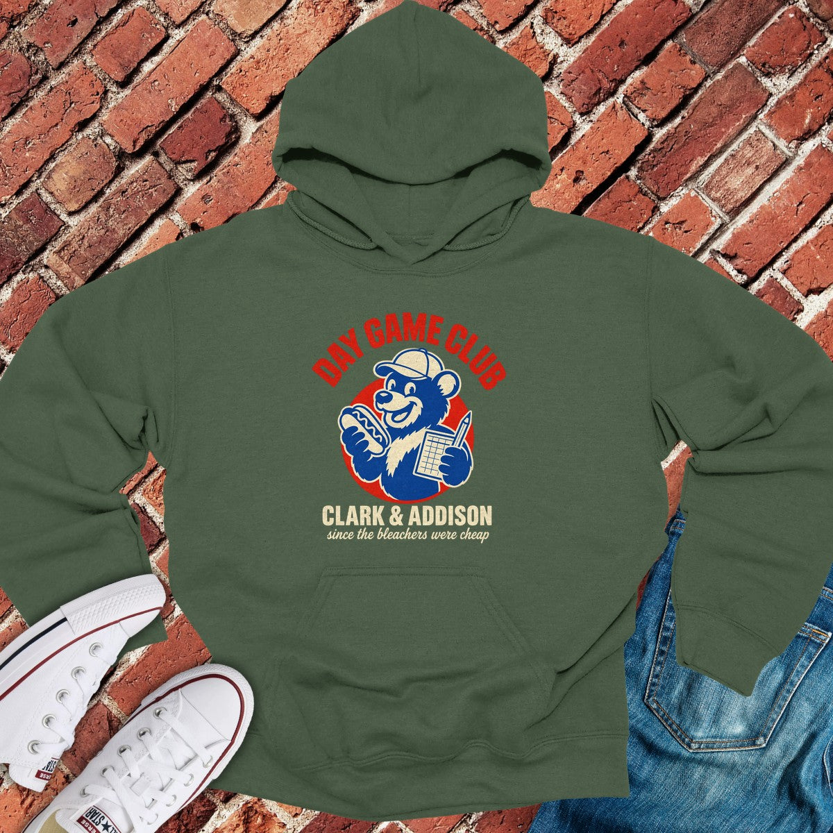 Day Game Hoodie - Military Green
