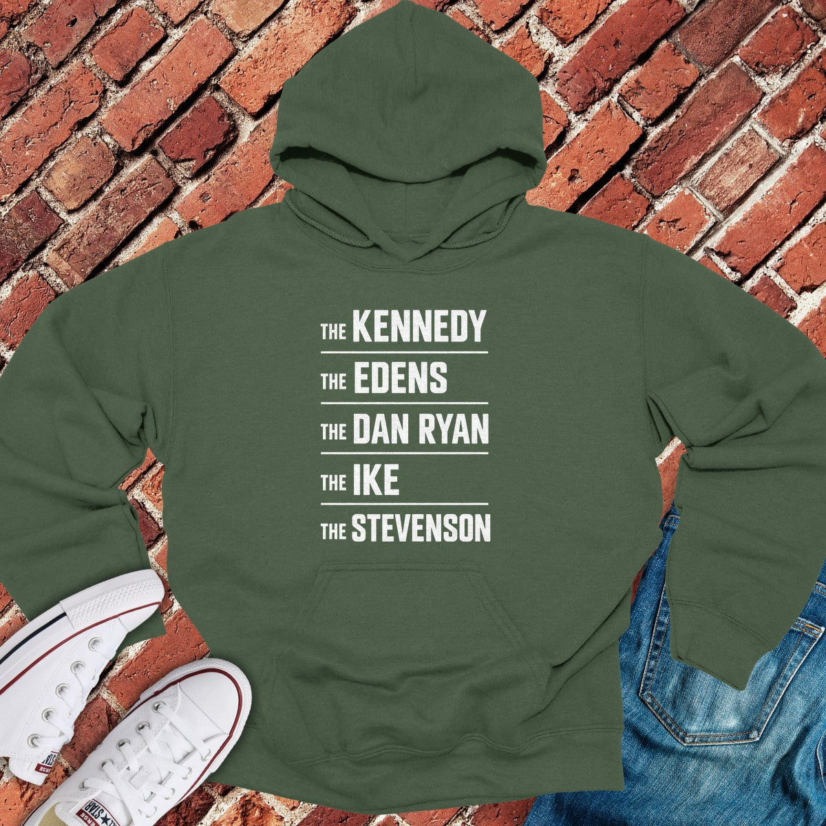 Chicago Expressways Hoodie - Military Green