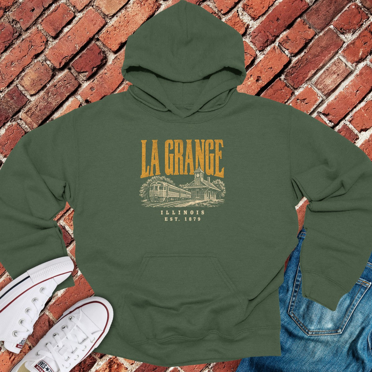 La Grange Hoodie - Military Green
