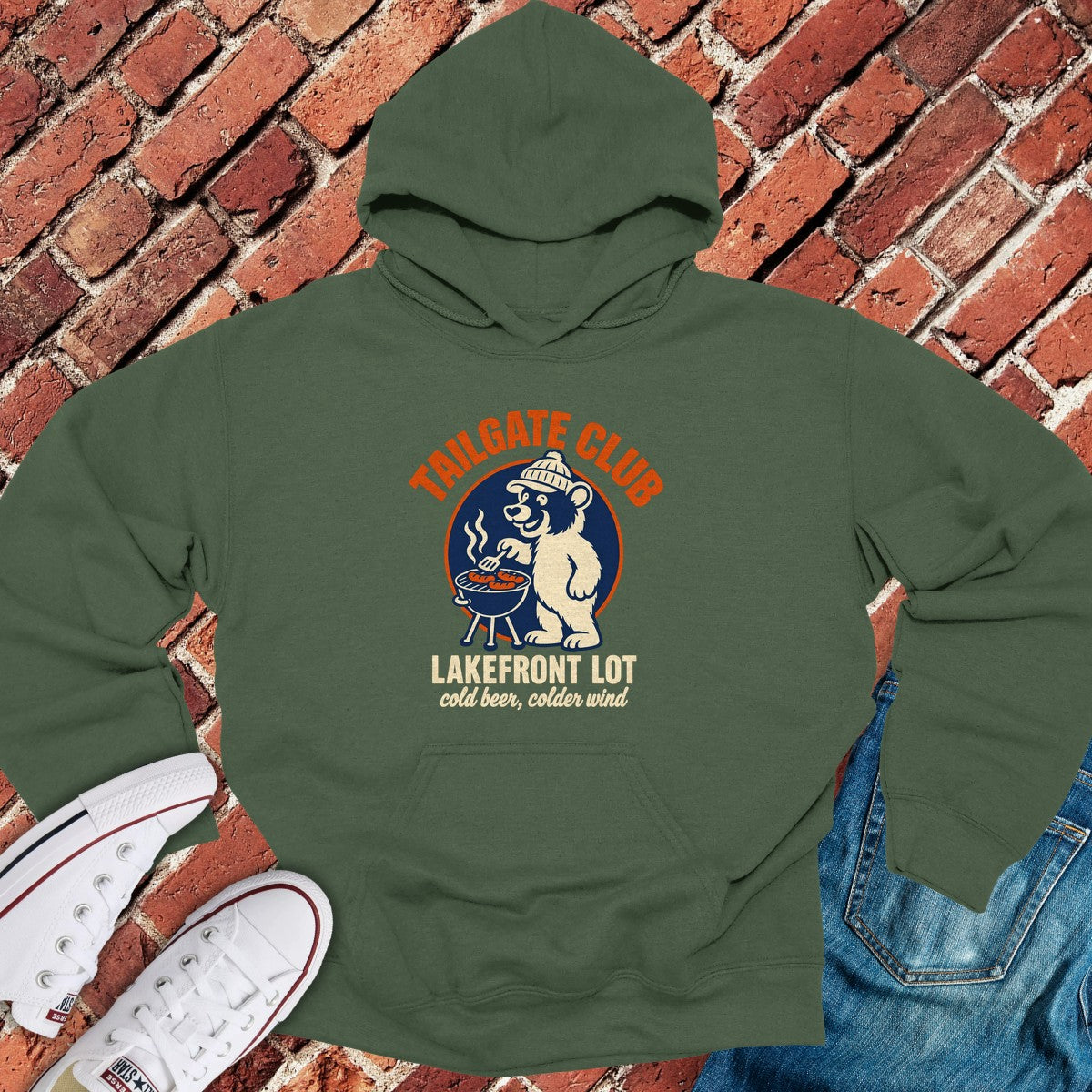 Tailgate Club Hoodie - Military Green