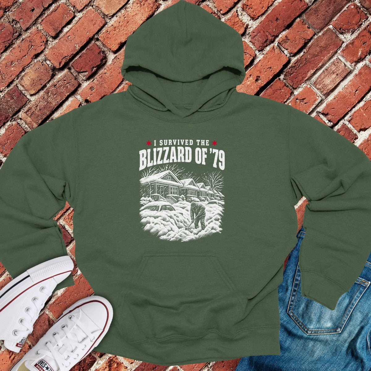Blizzard 1979 Hoodie - Military Green