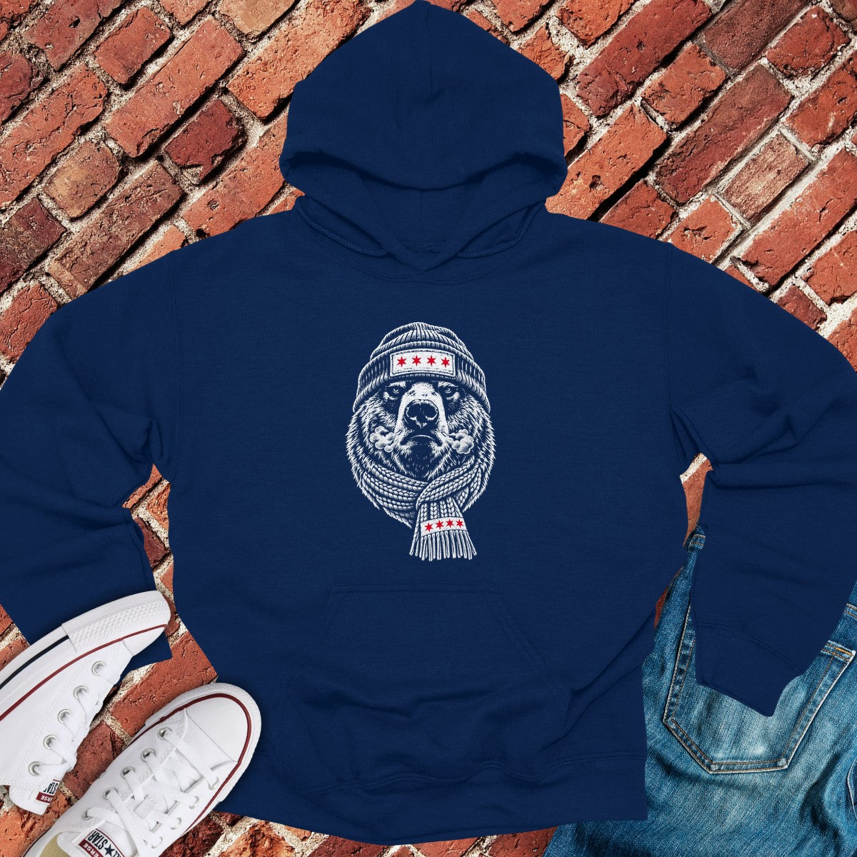 Windchill Bear Hoodie - Navy