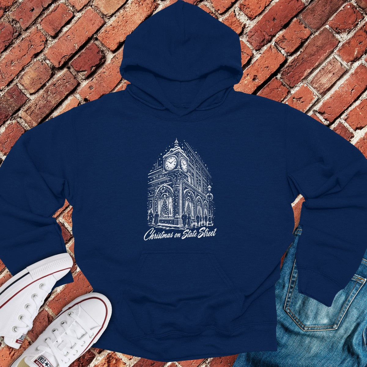 State Street Hoodie - Navy