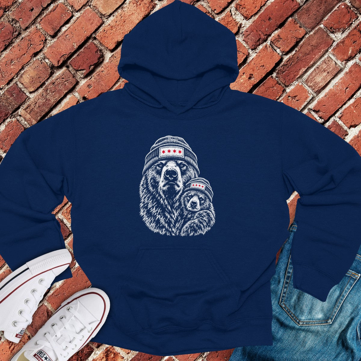 Mama Cub Hoodie - Navy