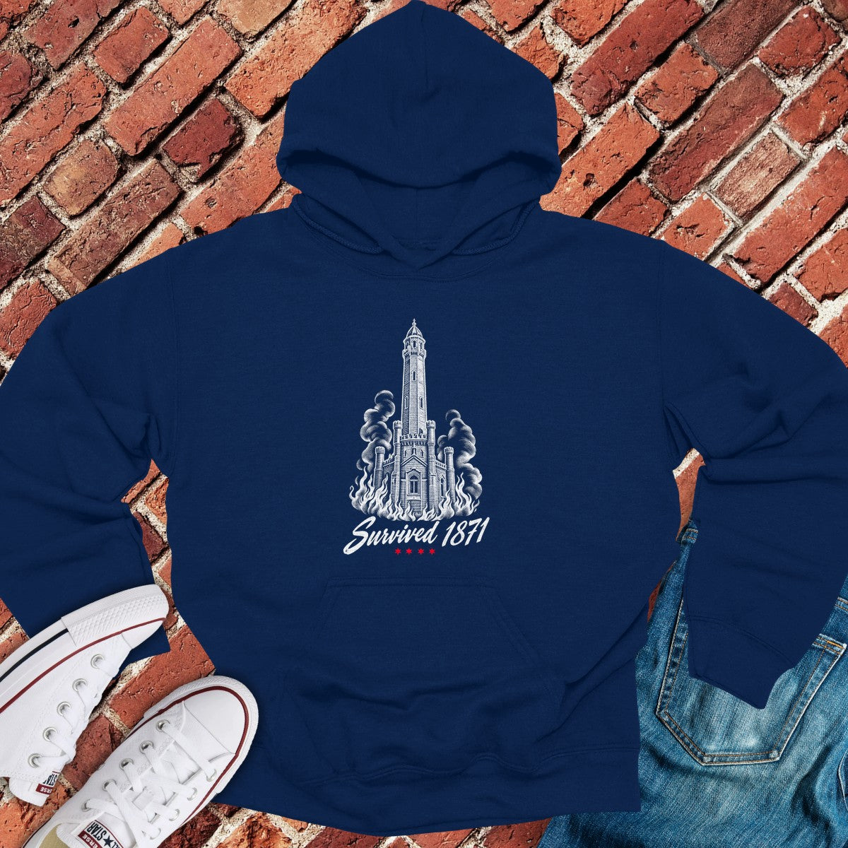 Survived 1871 Hoodie - Navy