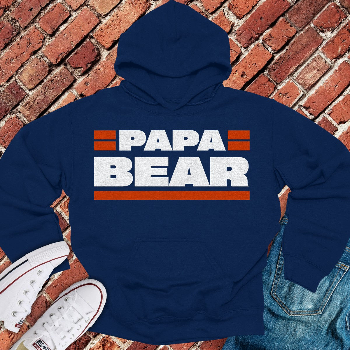 Papa Bear Hoodie - Navy