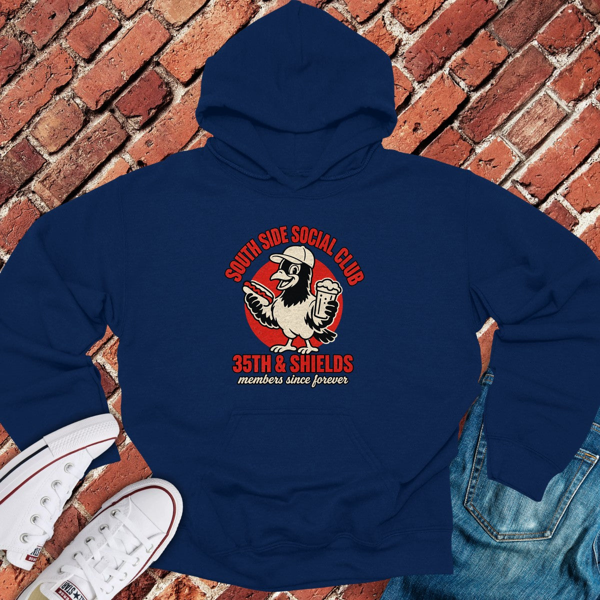 Shields Social Hoodie - Navy