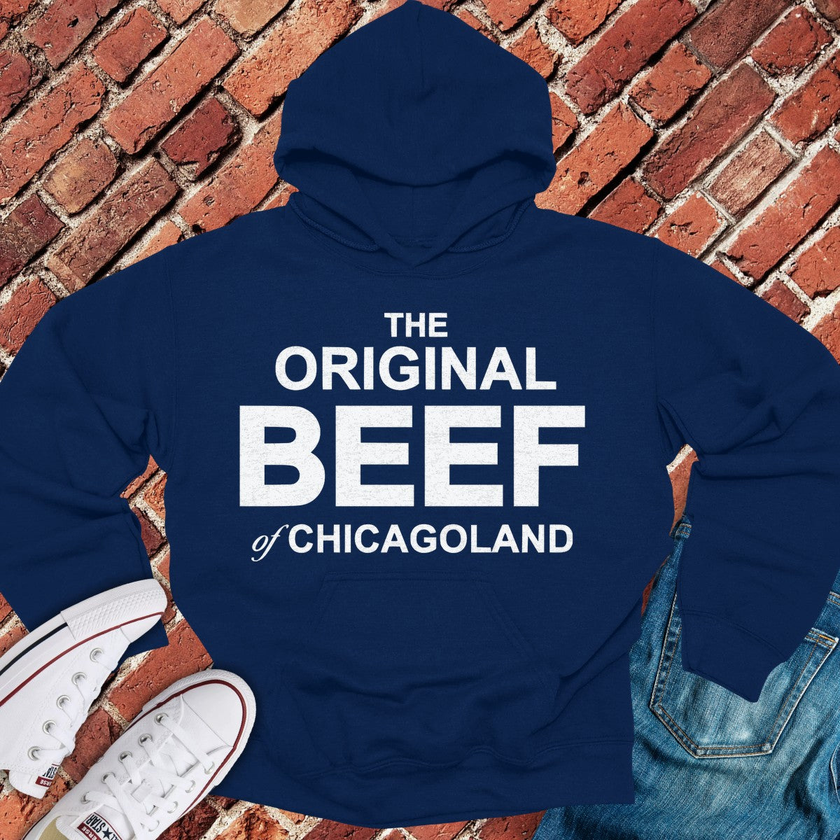 The Original Beef Hoodie - Navy