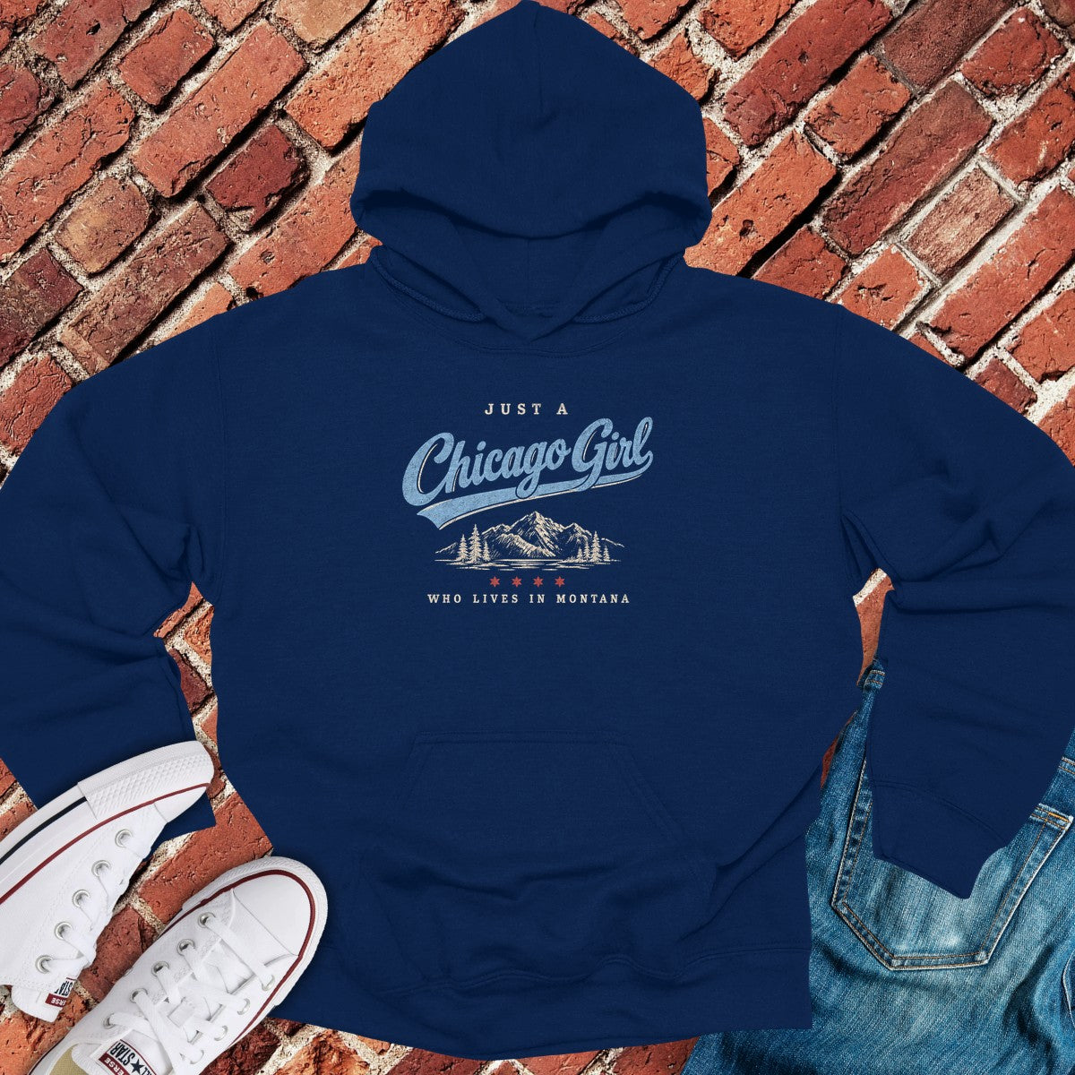 Montana Girl Hoodie - Navy