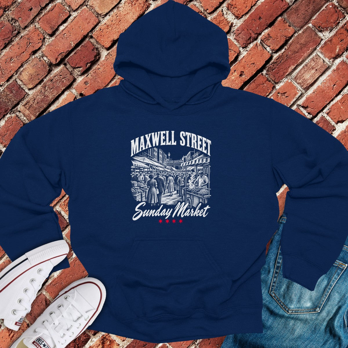Maxwell Street Hoodie - Navy