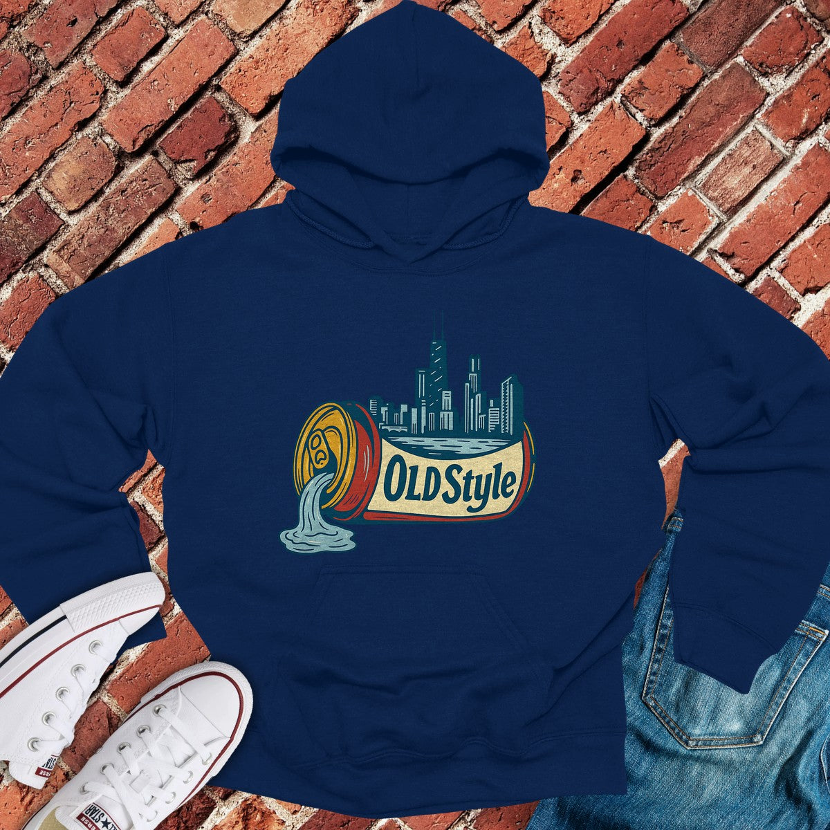 Old Style City Hoodie - Navy