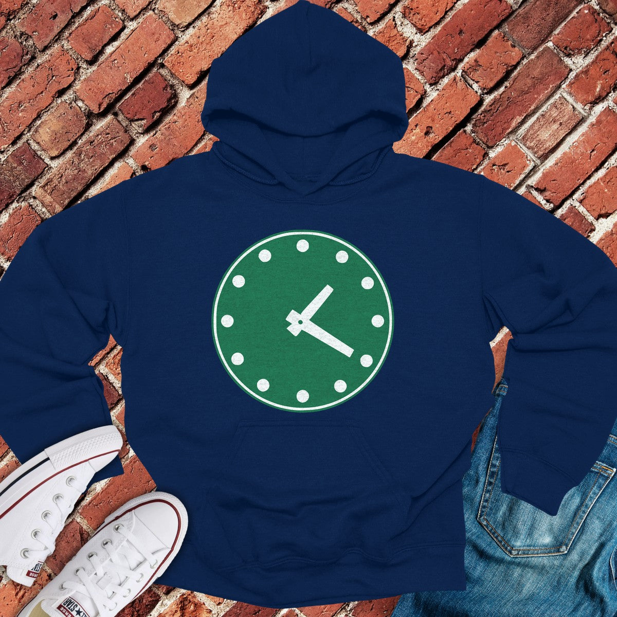 Chicago Time Hoodie - Navy
