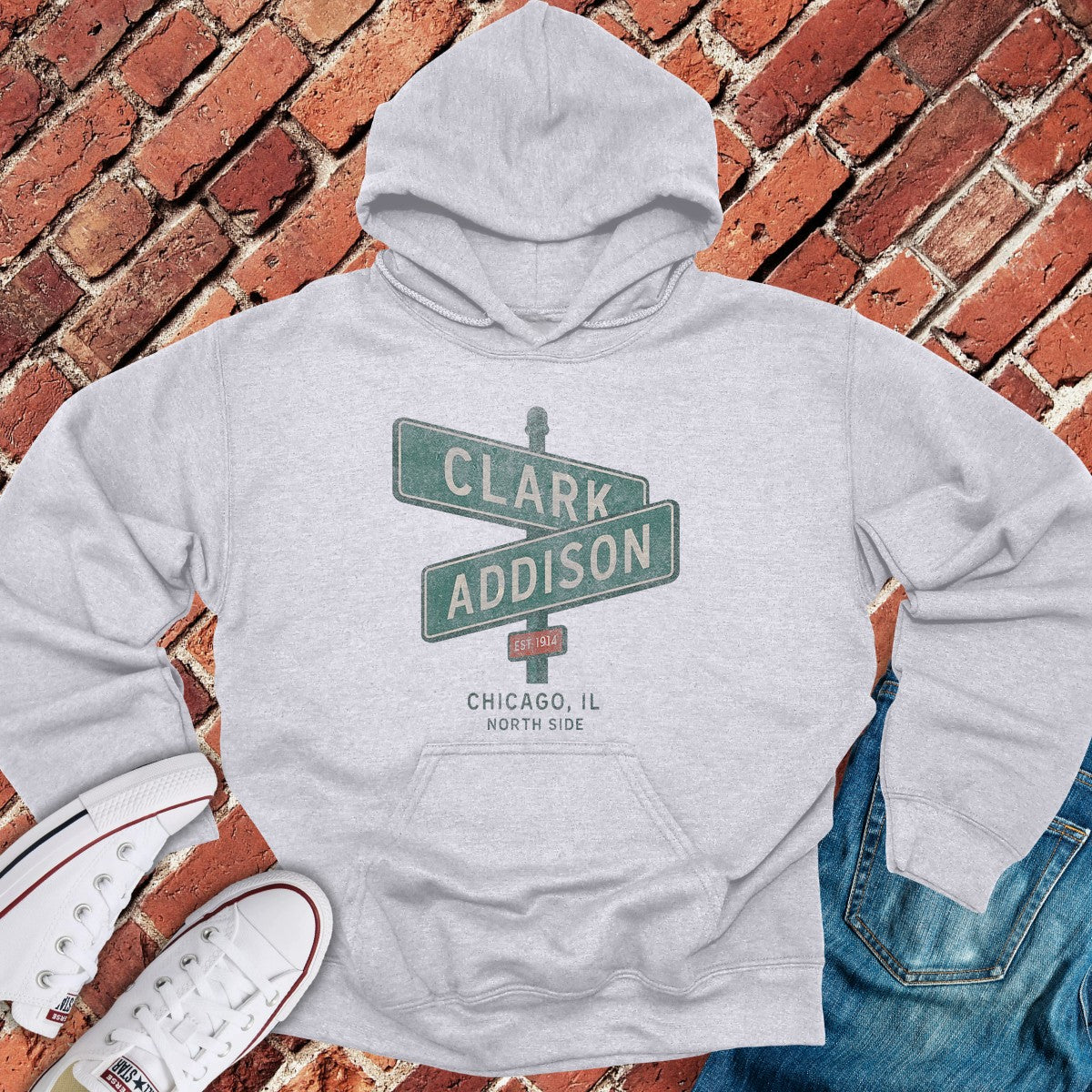 Clark And Addison Hoodie - Sport Grey