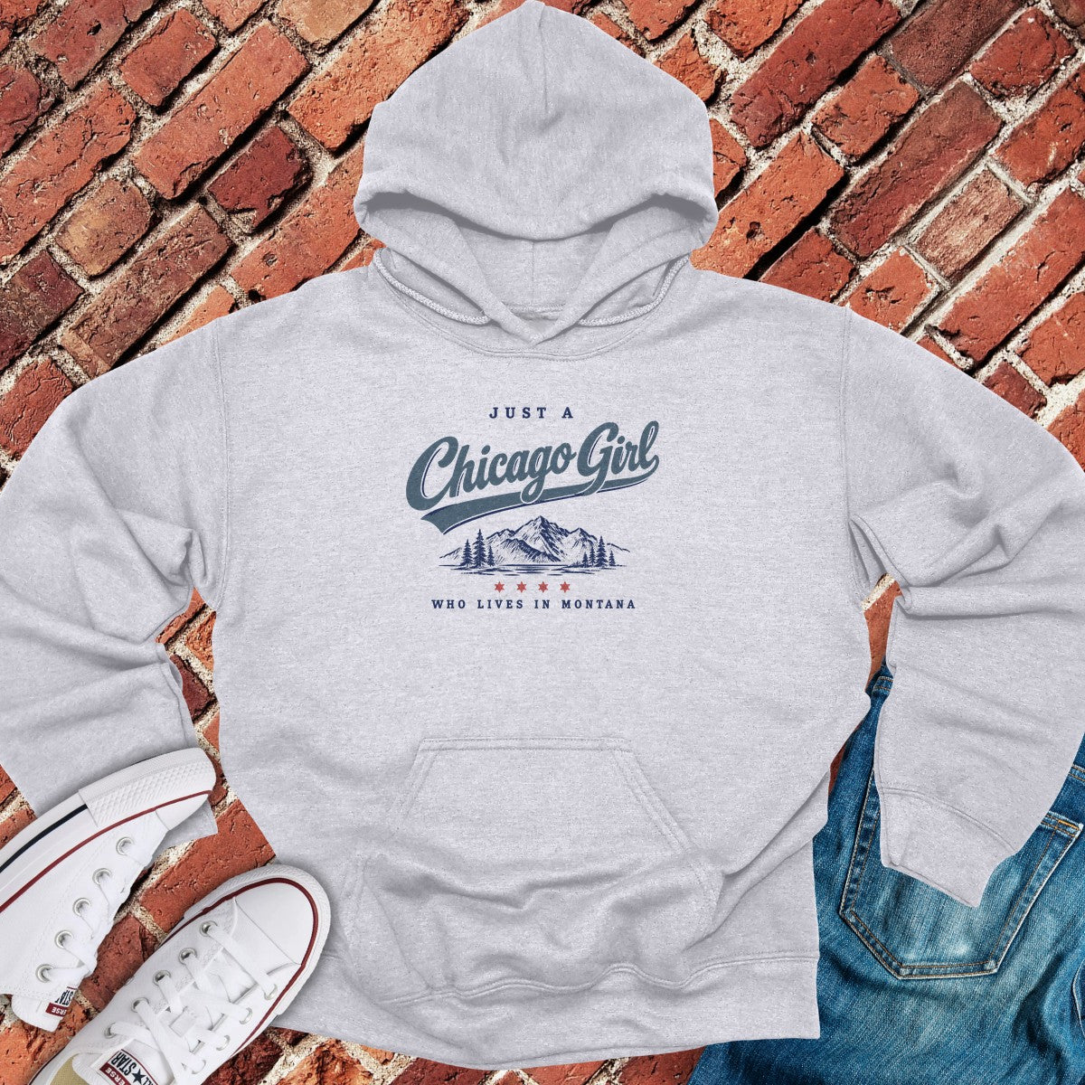 Montana Girl Hoodie - Sport Grey