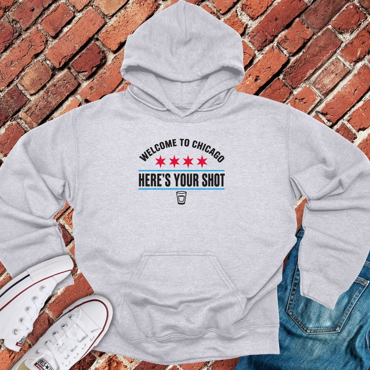Welcome Shot Hoodie - Sport Grey