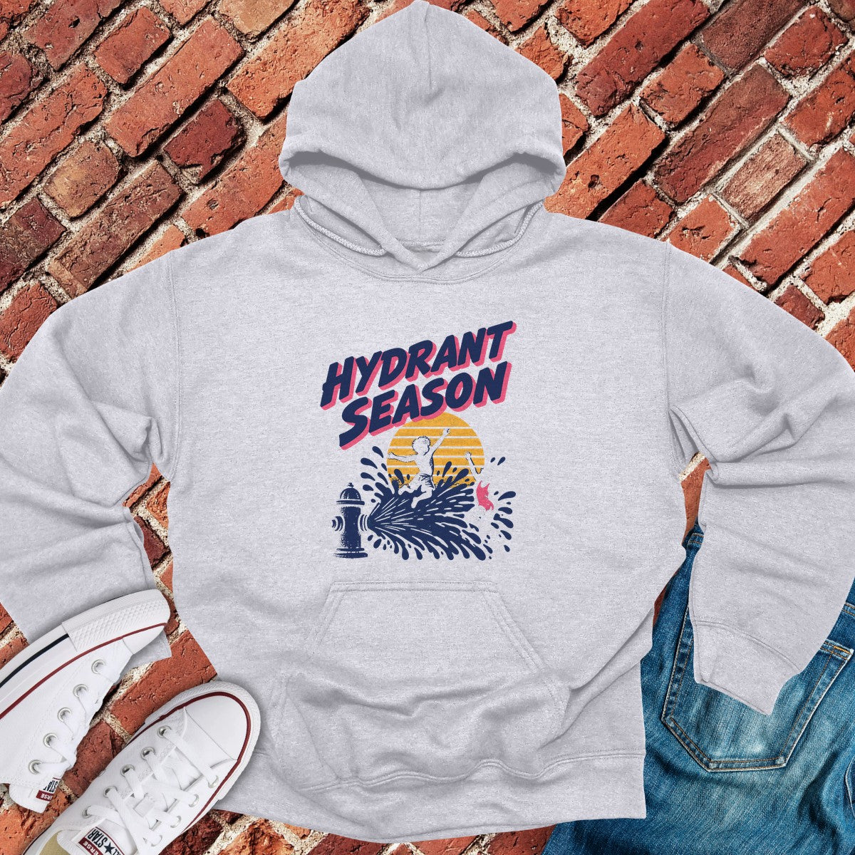 Hydrant Season Hoodie - Sport Grey