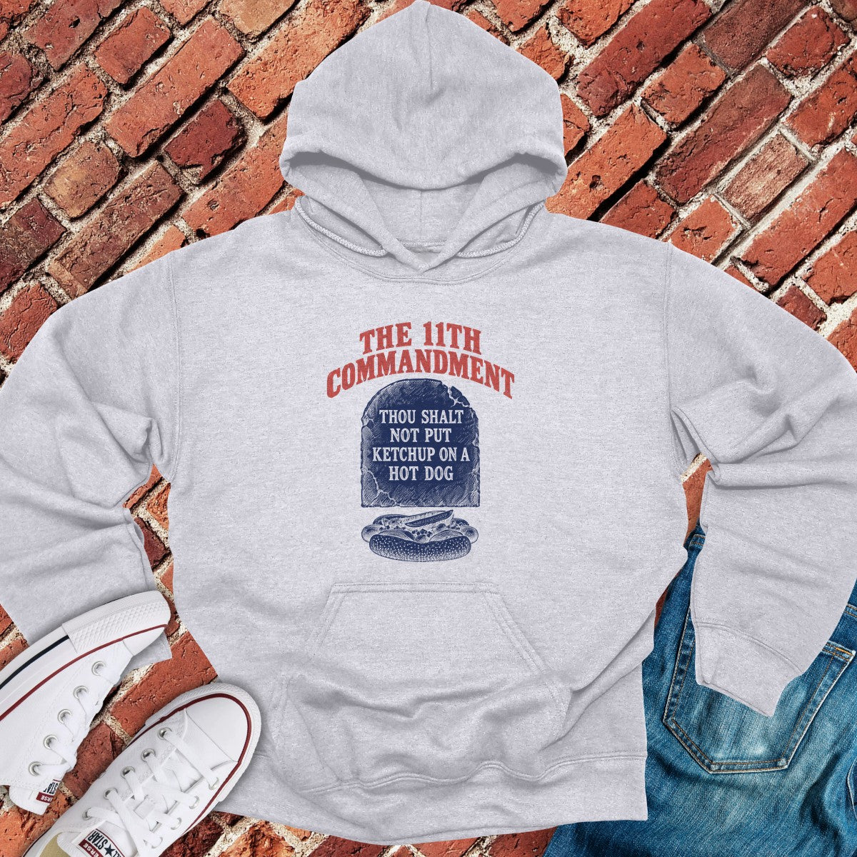 Eleventh Commandment Hoodie - Sport Grey