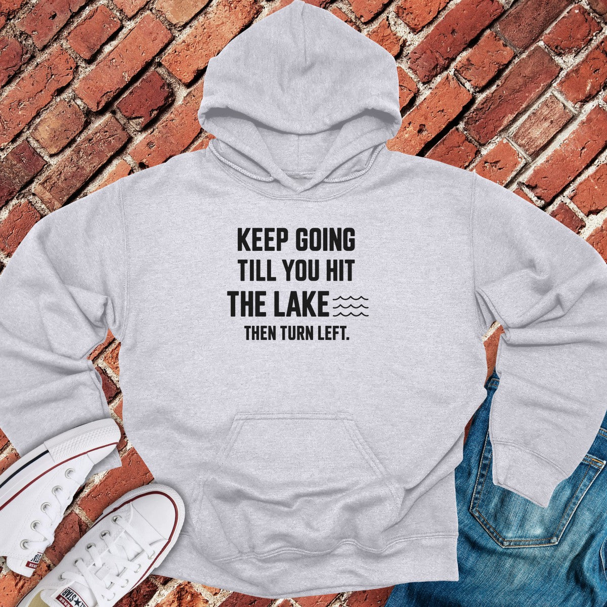 Turn Left Hoodie - Sport Grey