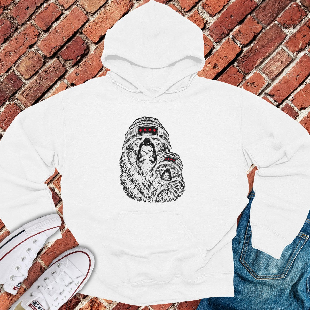 Mama Cub Hoodie - White