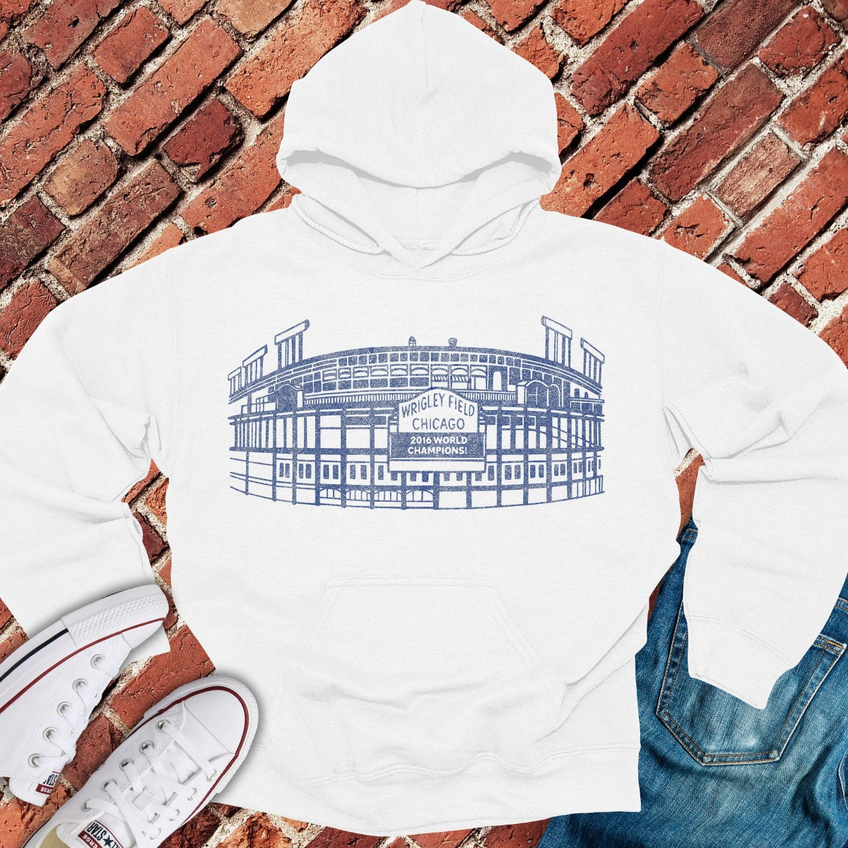 Wrigley Blueprint Hoodie - White