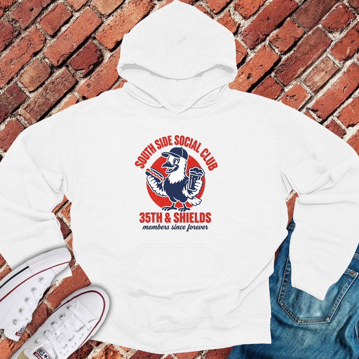 Shields Social Hoodie - White