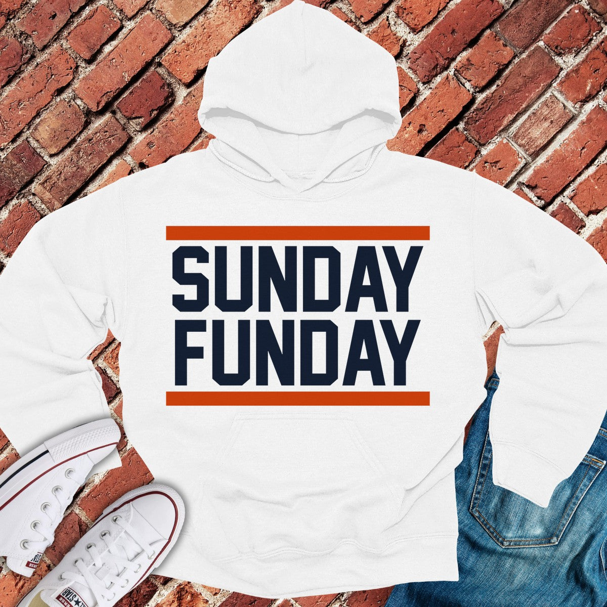 Chicago Sunday Funday Hoodie - White