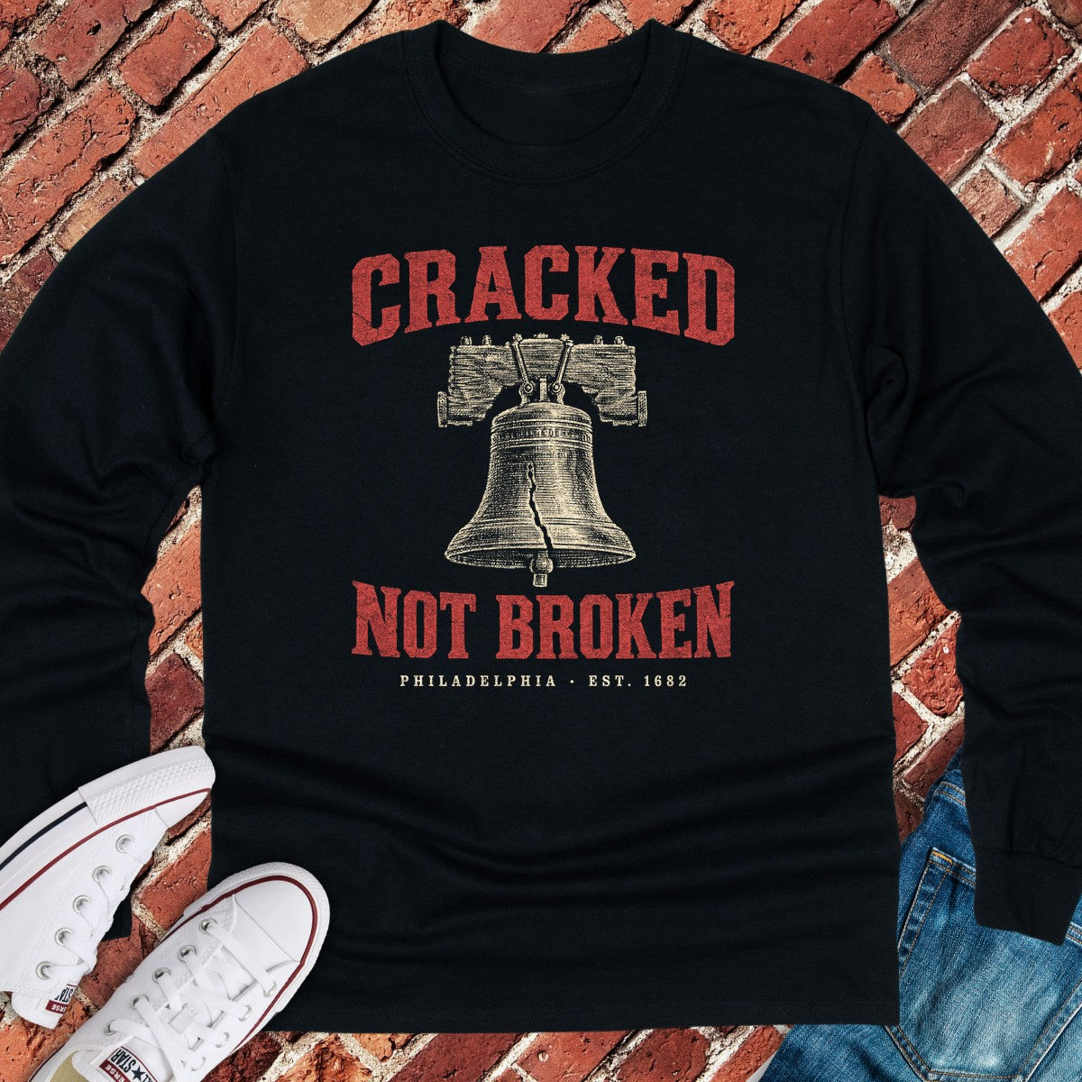 Cracked Bell Long Sleeve - Black