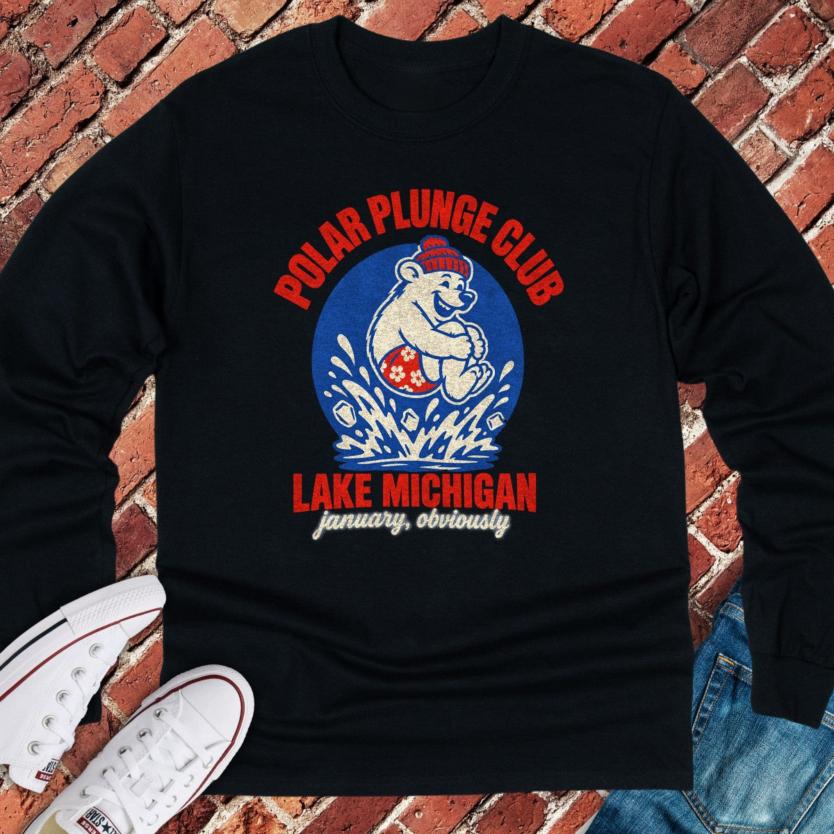 Polar Plunge Long Sleeve - Black