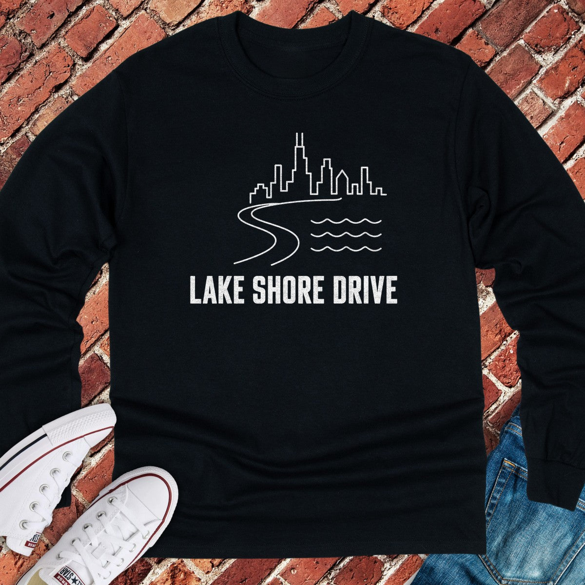 Shore Drive Long Sleeve - Black