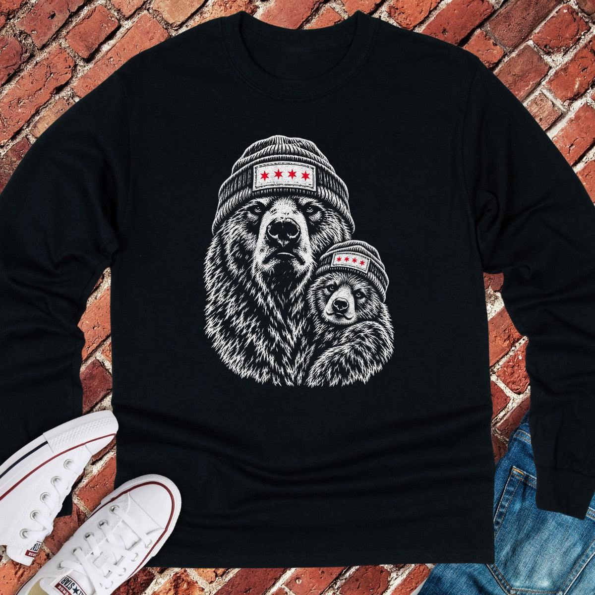 Mama Cub Long Sleeve - Black
