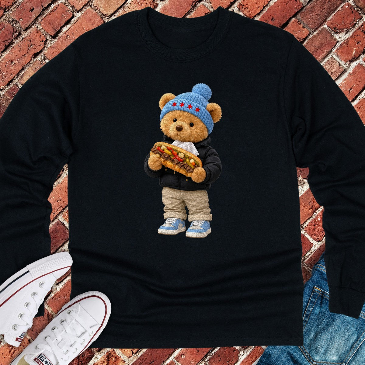 Beef Teddy Long Sleeve - Black