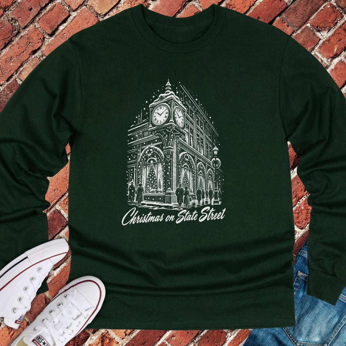 State Street Long Sleeve - Forest Green