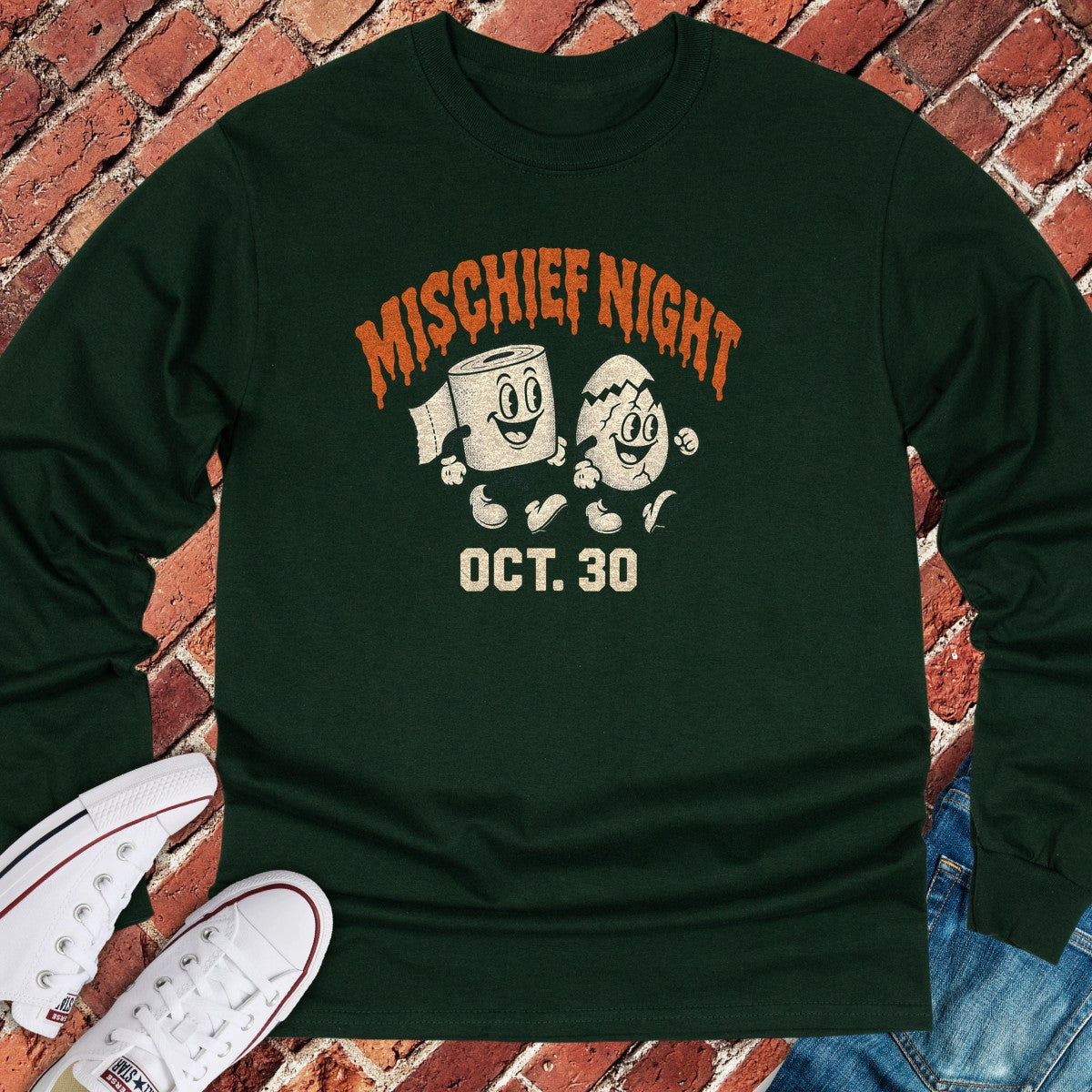 Mischief Night Long Sleeve - Forest Green