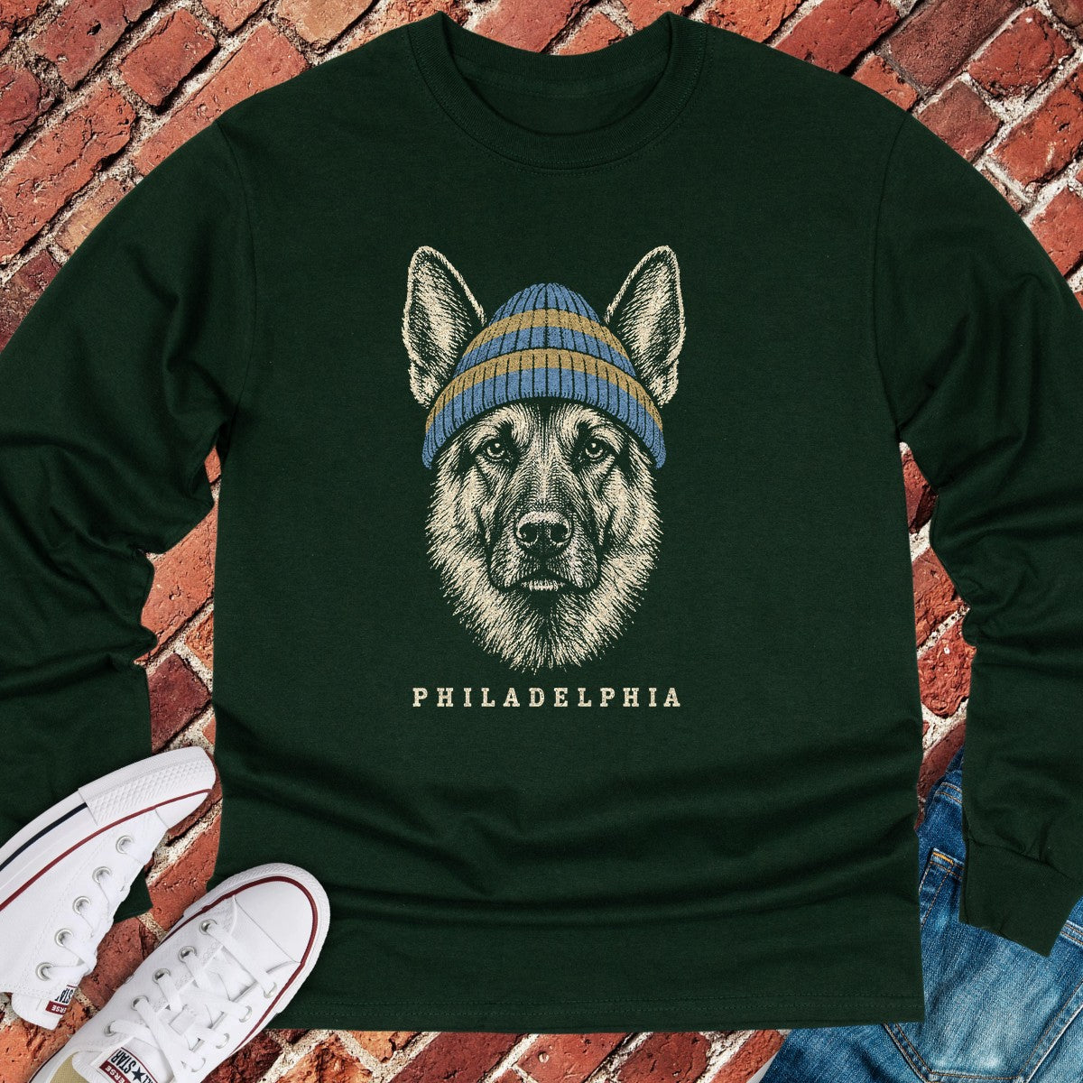 Philly Underdog Long Sleeve - Forest Green