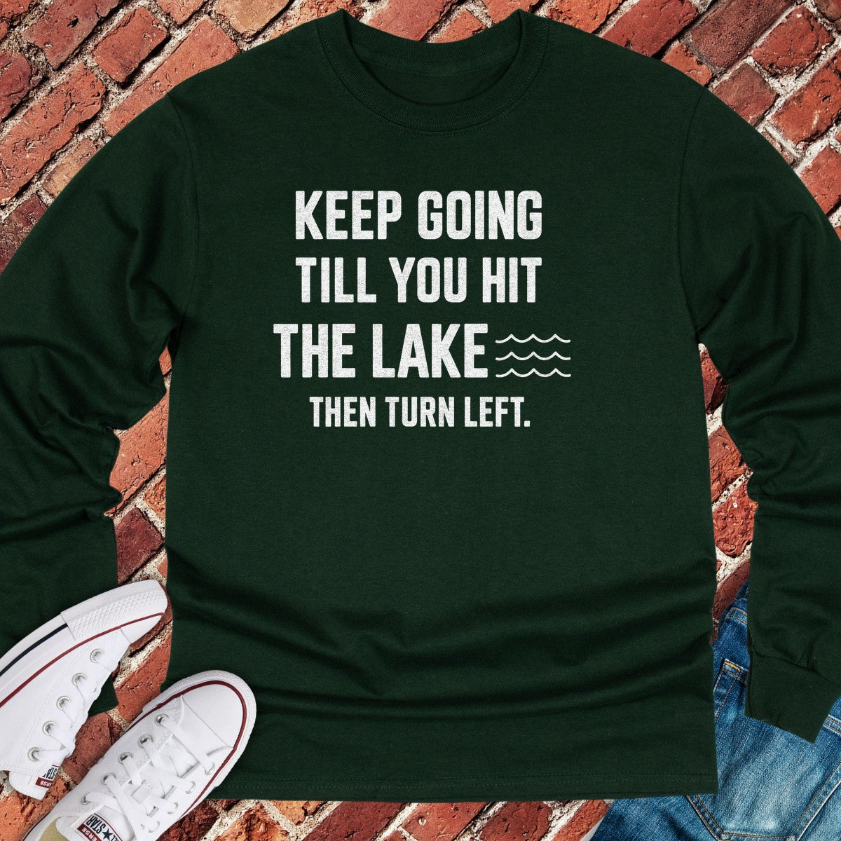 Turn Left Long Sleeve - Forest Green