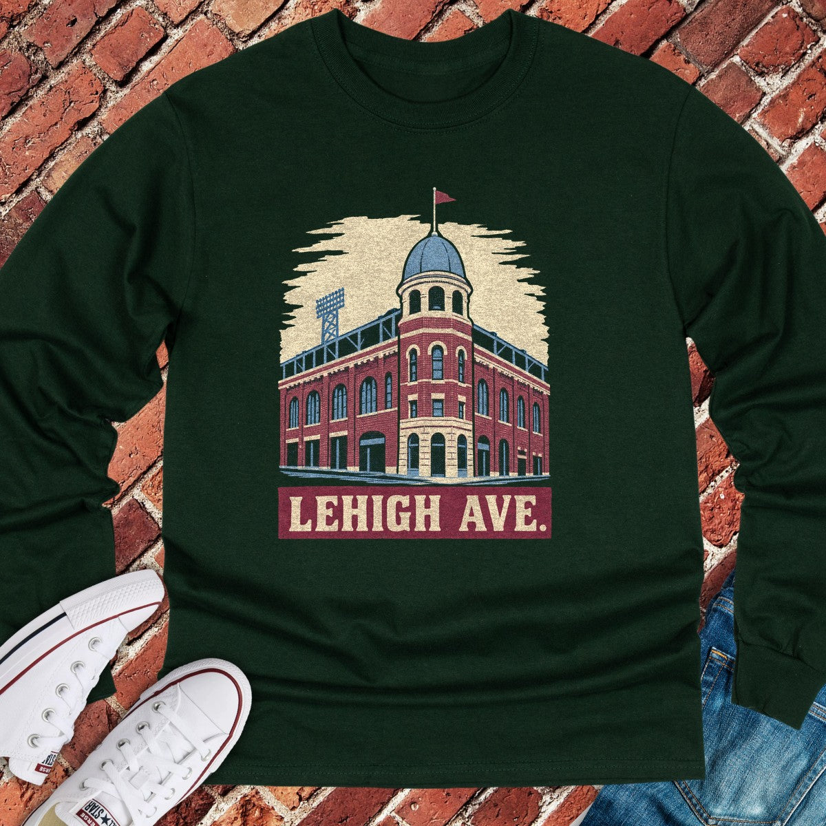 Lehigh Avenue Long Sleeve - Forest Green