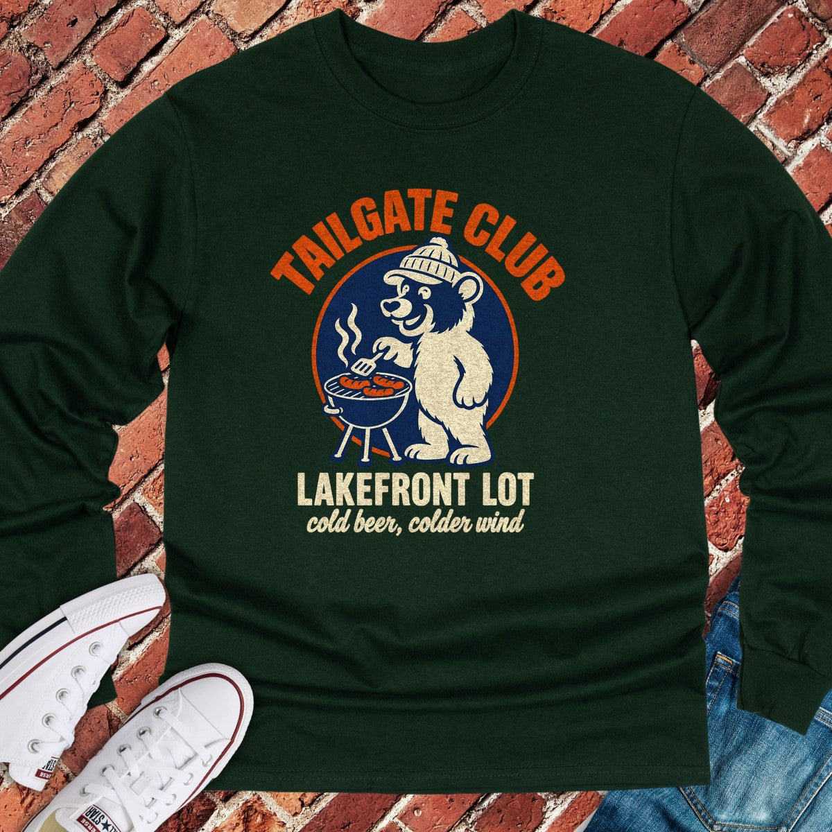 Tailgate Club Long Sleeve - Forest Green