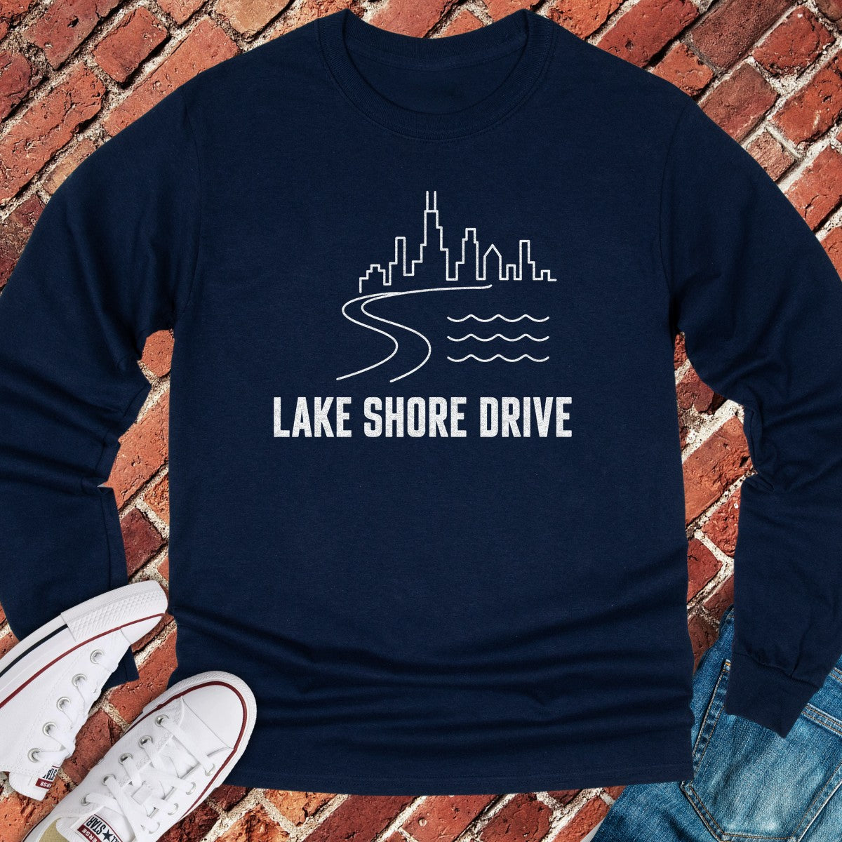 Shore Drive Long Sleeve - Navy