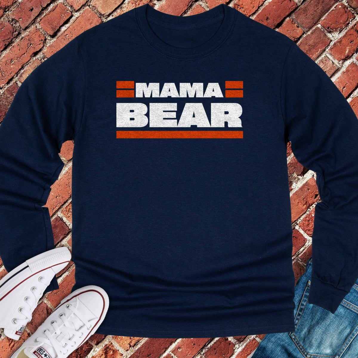 Mama Bear Long Sleeve - Navy