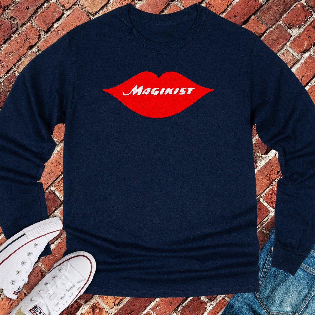 Magikist Lips Long Sleeve - Navy