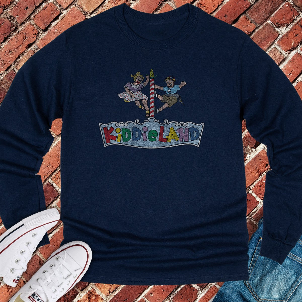Kiddieland Park Long Sleeve - Navy