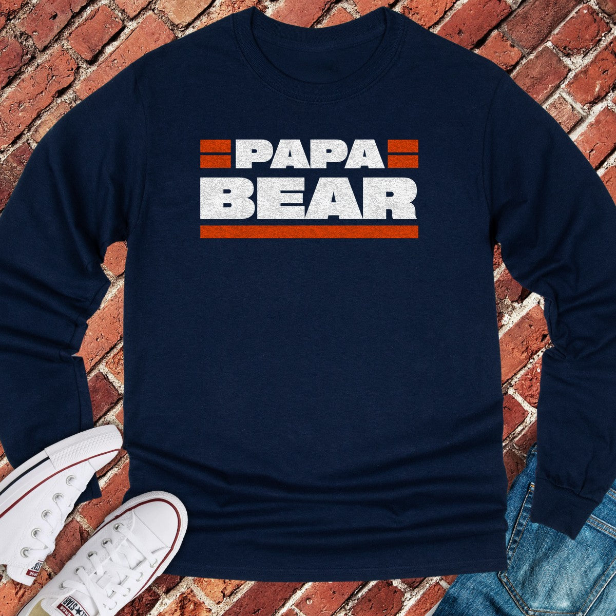 Papa Bear Long Sleeve - Navy