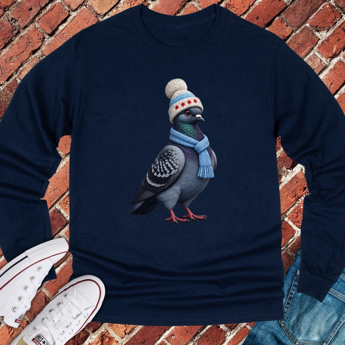 Winter Pigeon Long Sleeve - Navy