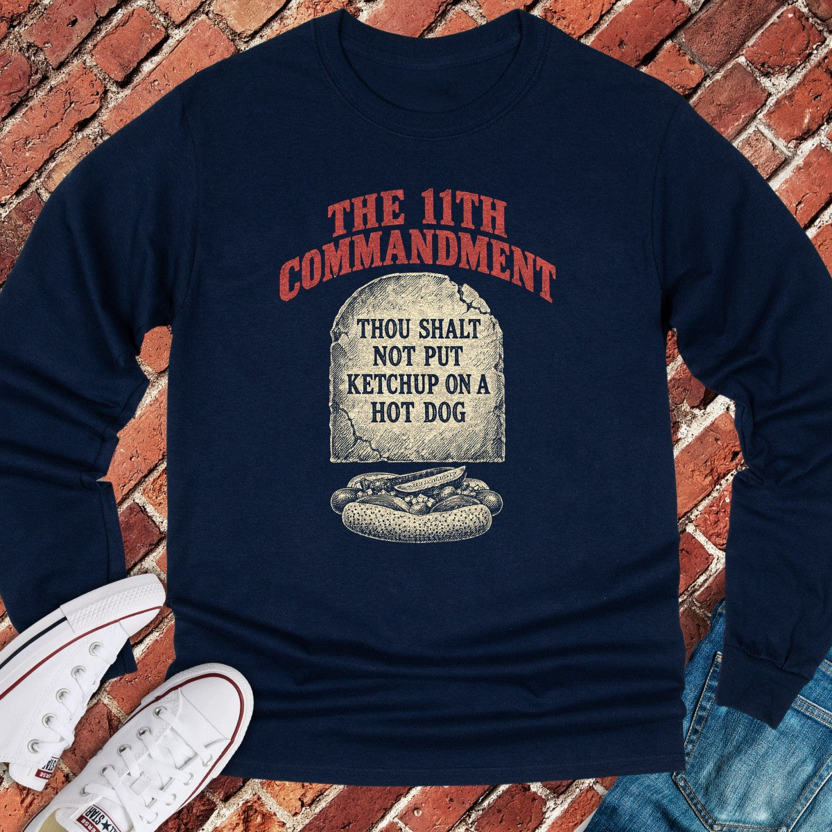 Eleventh Commandment Long Sleeve - Navy